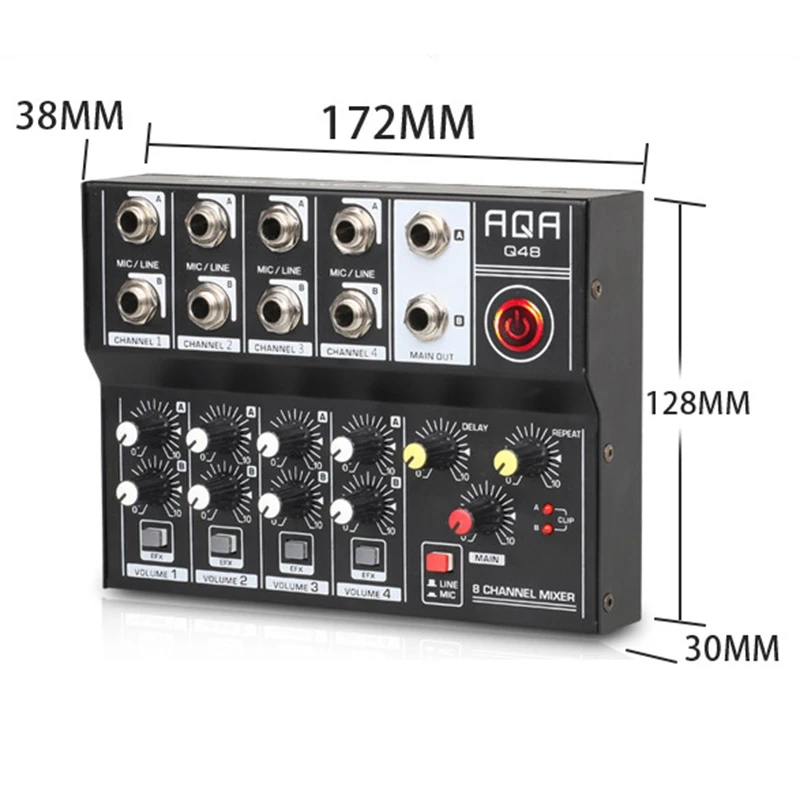 Audio Mixer Professionele 8 Ka - Graded Card Display recensie en prijs