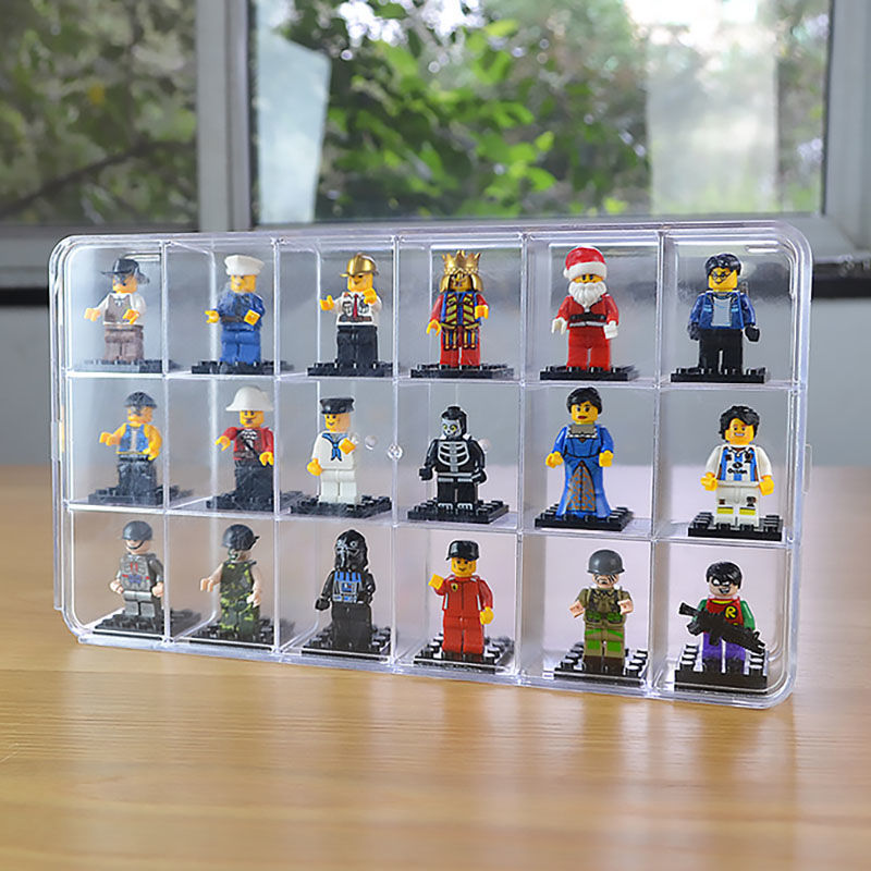 18-raster acryl displaydoos vo - Lego Minifigure Holder recensie en prijs