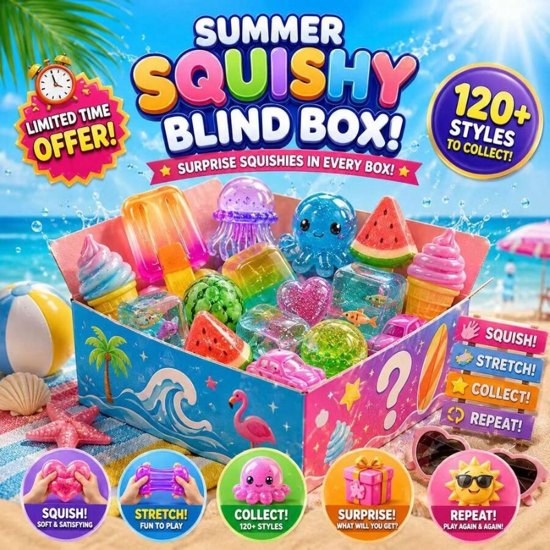 120+ stuks geassorteerde squis - Mystery Box Blind Bag recensie en prijs